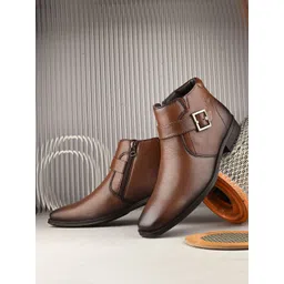 Valentino Men Side Zipper Ankle Boots