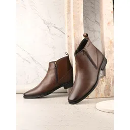 Valentino Men Side Zipper Ankle Regular Boots