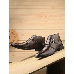Valentino Men Textured Casual Chunky Boots