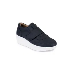 VALIOSAA Women Black Slip-On Sneakers