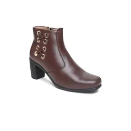 VALIOSAA Women Mid-Top Block Heel Winter Boots