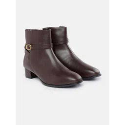 Van Heusen Women Mid-Top Block Heeled Regular Boots