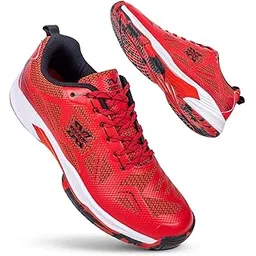 Vector X Badminton Court Shoe, Elegent Design, Slip Resistance, EVA Insocks|Lightweight & Comfort|Perfect for Squash, Table Tennis, Volleyball, Basketball Indoor Games Sports Shoes for Boys Men Women