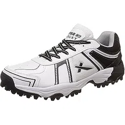Vector X Target Cricket Shoes (White-Black) (5)