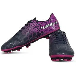 Vector X Turbo-X Football Shoes for Men (Navy-Pink)