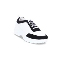 VEGAN BASICS Men White Colourblocked Sneakers