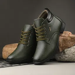 Vellinto ALEXANDER Casual Boots For Men ll Synthetic Leather Boots For Men Boots For Men