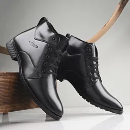 Vellinto HOWARD Casual Boots For Men ll Synthetic Leather Formal Shoes For Men Boots For Men