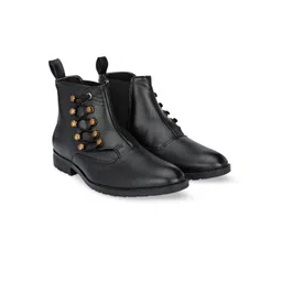 Vellinto Men BIKERS Mid Top Embellished Chelsea Boots