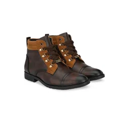 Vellinto Men Fred Mid-Top Biker Boots