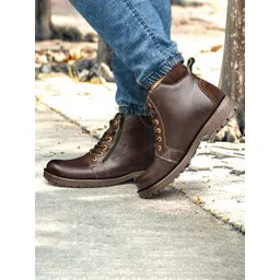 Vellinto Men Zipper Hiking Boots