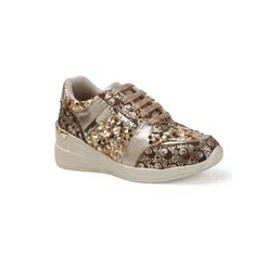 VENDOZ Women Glittery Party Sneakers