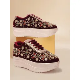VENDOZ Women Velvet Sneakers