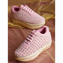 VENDOZ Women Woven Design Sneakers