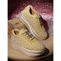 VENDOZ Women Woven Design Sneakers