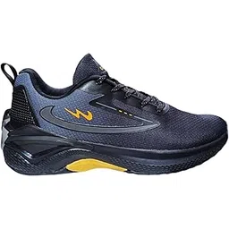 Vesper Men’s Running Shoes – Lightweight Grey Sneakers with Breathable Mesh Upper, Memory Foam Insole & Anti-Slip TPR Sole for Jogging, Gym & Casual Wear