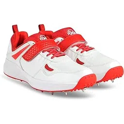 Victor Bowling Metal Spike Cricket Shoes for Men & Women | Cricket Spike Shoes with Phylon Sole, TPU Outsole & Synthetic Leather Upper Comes with Extra Nails & Keys to Tighten