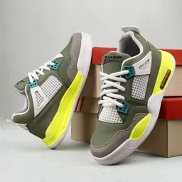 Vintage Core Chunky Soles High Tops For Boys Premium Pastel Pop Premium Stylish Sneakers For Men