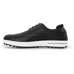 VIPERGOLF Men's Tour Pro MD Spikeless Golf Shoes - Black/White