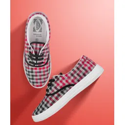 VL-21 Canvas shoes for ladies | sneakers for women | Casual shoes for girls stylish latest design new fashion | Lace up waterproof red shoes for running, walking, gym, trekking & party For Women