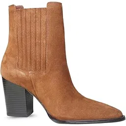 W-1101 Women's Genuine Leather High Ankle Chelsea Boots | Stylish Slip-On Design | Cushioned Insole for Comfort | Durable & Trendy for Everyday Wear