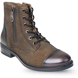 W_1009 Women's Genuine Leather High Ankle Boots | Stylish Lace-Ups Design | Cushioned Insole for Comfort | Durable & Trendy for Everyday Wear