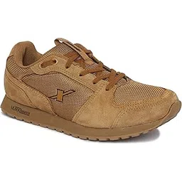Walking Shoes Men's Camel Black Shoes For Trekking Hiking & Walking With Mesh Rubber (Sx0438Gclbk0010), 7