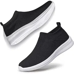 Walking Shoes, Men's, Women's, Slip-Ons, Sneakers, Lace-free, Mesh, Lightweight, Breathable, Easy to Walk, Indoor, Commute, Standing Work