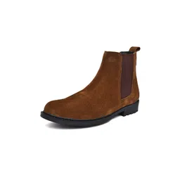 Warnex Men Round Toe Block Heel Chelsea Boots