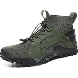Water Shoes Sneakers Lightweight Hiking Shoes for Outdoor Trekking Casual 42Yard Green (Athletic)