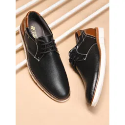 WAVE WALKER Men Textured Lace-Up Sneakers