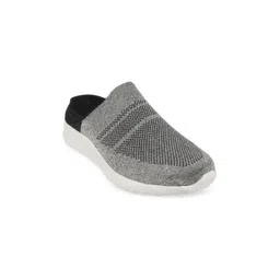 WBNY Men Grey Woven Design Slip-On Sneakers