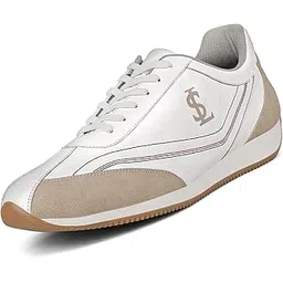 White and Beige Sneaker for Men | Comfortable Sneaker | LSP-SNK-AVI001-WHBG