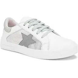 White Casual Shoes Sneakers for Women-CT-W-4044