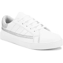 White Casual Shoes Sneakers for Women(W-4023)