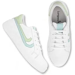 White Casual Shoes Sneakers for Women(W-4045)