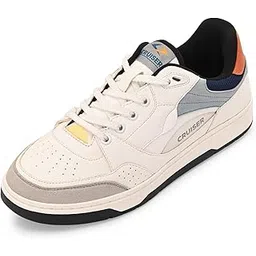 White Sneaker for Men | Lightweight & Comfortable | Stylish Lace-Up Casual Footwear with Cushioned Insole |Classic Canvas Sneakers for Effortless Style | Perfect for Versatile Outfits (2632)