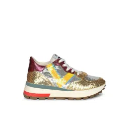 Whitesta Women's Gold Sneakers