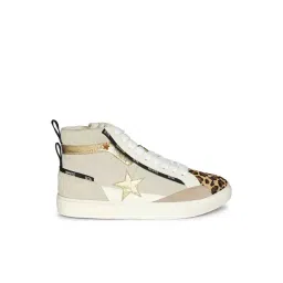 Whitesta Women's Taupe Sneakers (Animal Attack)