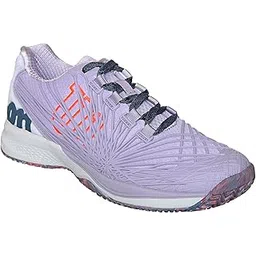 Wilson WRS323850 Synthetic Women's KAOS 2.0 Tennis Shoes (White/Purple)