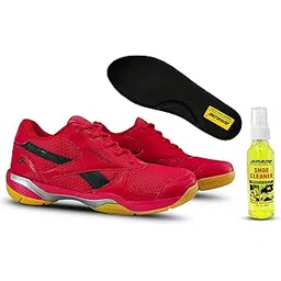 Winner Memory Foam Badminton Shoes for Men | Non Marking Shoes for Badminton Men | Squash Shoes and Table Tennis Non Marking Shoes for Men | Lightweight and Comfortable Gum Sole Shoes