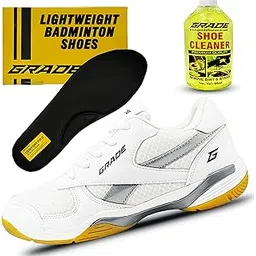 Winner Memory Foam Badminton Shoes for Men | Non Marking Shoes for Badminton Men | Squash Shoes and Table Tennis Non Marking Shoes for Men | Lightweight and Comfortable Gum Sole Shoes