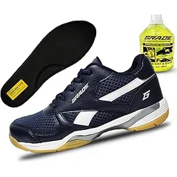 Winner Memory Foam Badminton Shoes for Men | Non Marking Shoes for Badminton Men | Squash Shoes and Table Tennis Non Marking Shoes for Men | Lightweight and Comfortable Gum Sole Shoes