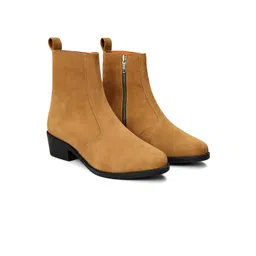 Wolvenmilano Men Block-Heeled Cowboy Boots