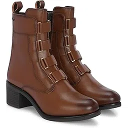 Women ankle derby boots with straps 67122