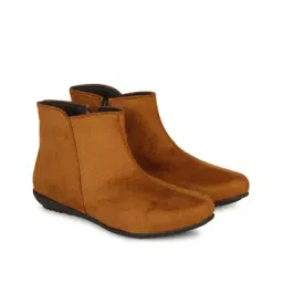 Women Ankle-Length Boots with Suede Upper