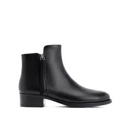 Women Ankle-Length Boots with Zip Closure