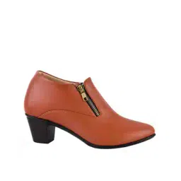 Women Ankle-Length Boots with Zip Closure