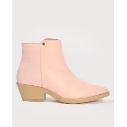 Women Ankle-Length Boots with Zipper