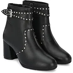 Women Black Ankle Lenght Boots